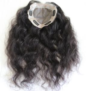 Tupé de cabello humano ondulado Natural para mujer - Product Image 4