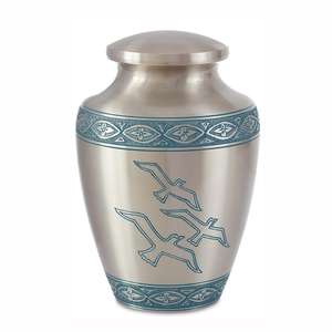 Urna de cremación de aluminio para cenizas conmemorativas, urna de cremación de metal de larga duración para cenizas funerarias a precio bajo - Product Image 3