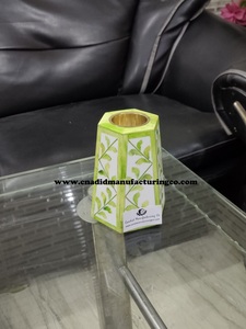 Quemador de incienso de mármol travertino colorido, Decoración de mesa Bakhoor con aromas de bergamota lavanda ámbar gris - Product Image 4