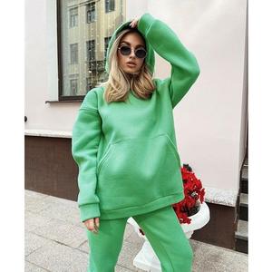 เสื้อฮู้ด Thi FCE คุณภาพสูงโอเวอร์ไซส์สำหรับผู้หญิงเสื้อมีฮู๊ดสำหรับออกกำลังกายเล่นโยคะไซส์ใหญ่พิเศษ - Product Image 3