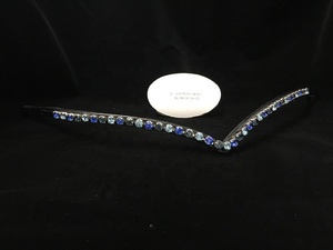Svarovskie — bandes naturelles en cuir cheval, avec cristal à paillettes, fabriquées sur des articles de selle indiens - Product Image 2