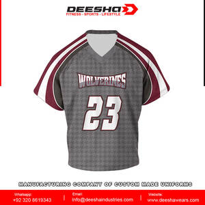 Camisetas de Hockey sobre Césped y Lacrosse para Adultos, Sublimadas, de Poliéster Transpirable, de Secado Rápido, Reversibles, Impermeables, Antibacterianas, Estampadas - Product Image 2