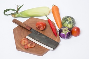 Xyj couteau de cuisine en acier, ustensile de cuisine de haute qualité au carbone, couteaux de Chef japonais, NAKIRI - Product Image 3