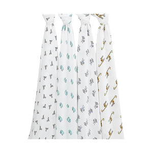 Wholesale price muslin <b>swaddle</b> <b>blankets</b> new design printed custom OEM customized gauze muslin <b>swaddle</b> <b>blanket</b> wrap - Product Image 1