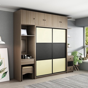 Muebles de dormitorio de Material de madera de diseño moderno para Hotel, cama de tapicería moderna para hoteles y albergues - Product Image 6