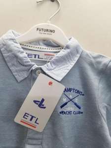 เสื้อโปโลเด็กชาย แบรนด์ดัง คุณภาพสูง แขนสั้น ผ้าฝ้าย กระดุมติดหน้า คอปกปิเก้ สินค้าสต็อกจากบังกลาเทศ - Product Image 2