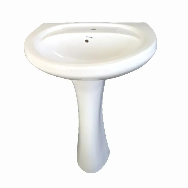 Best Quality Wash basin with pedestal size 22 x 16 inch Ceramic Sanitary ware Unique Design Colors Pattern bathroom and kitchen