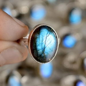 Silver <b>Ring</b> Turkey Natural Labradorite <b>Ring</b> Wholesale Labradorite Gemstone <b>Ring</b> <b>24</b> <b>Carat</b> <b>Gold</b> Wedding Vintage Jewelry Gemstone - Product Image 5