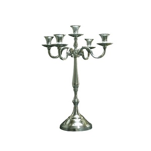 Metal Silver Color Handmade Aluminum Customized Size & Shape <b>Candelabra</b> for Home Wedding Christmas Decor Accessories - Product Image 3
