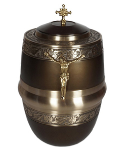 Urna Funeraria de Metal con Cruz Católica para Cenizas Humanas, Urna Conmemorativa de Metal para Cenizas, Urna para Cenizas de Adultos - Product Image 6