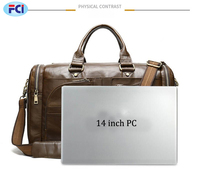 Sac de voyage en cuir de vache véritable pour hommes - Grande capacité, bagage souple, tailles et couleurs personnalisables, service OEM/ODM pour les voyages d'affaires