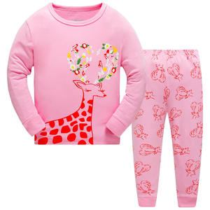 Ensemble de pyjama en spandex/coton à manches longues imprimé sur mesure de couleur claire pour enfants / Vêtements de nuit d'été pour enfants en provenance du Bangladesh - Product Image 3