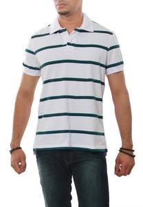 Verano más nuevo diseño de calidad superior hombres diseño rayado algodón polos transpirable manga corta Polo camisa - Product Image 3
