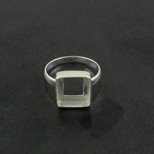 Top Seller for 925 Sterling Silver Bezel Cup Metal Casting Finding 14 MM Square Shape Collet Without Gemstone Ring Fine Jewelry - Product Image 3