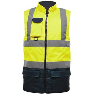 Chaqueta de plumón negra ligera y empacable para hombre, nuevo estilo, ropa de trabajo de invierno, chaleco reflectante, chaleco acolchado, logotipo personalizado acolchado - Product Image 1