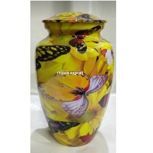 Multicolore avec marbre de pierre dans la crémation en métal d'aluminium dans toute la taille avec l'option imprimée multiple pour des conceptions d'urnes funéraires - Product Image 2