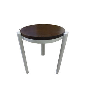Modern High Quality <b>White</b> Brown New Color Wooden Top Metal Based Sofa Side Stool Living Room Home Use Similar Coffee <b>Tables</b> - Product Image 1