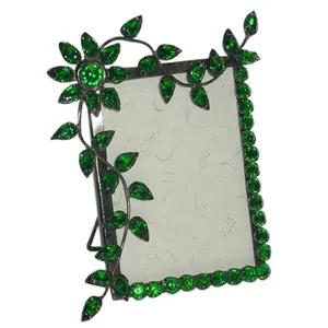 Rhinestones Metal Alloy 4x6 Picture Photo <b>Frame</b> Good Promotion Trending Design Fashionable Picture Photo <b>Frame</b> - Product Image 1