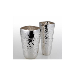 Vase à fleurs en métal plaqué cuivre SS - Product Image 2