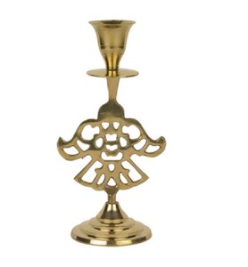 High Quality Brass Cast <b>Candle</b> Taper <b>Holder</b> For Home Decor With Beautiful Design And <b>Gold</b> Polish Finished . - Product Image 1