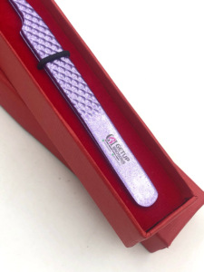 Professionnel meilleur 45 degrés paillettes violet poudre revêtement Rose or pointe en acier inoxydable Extension de cils pince à épiler outils de beauté - Product Image 5