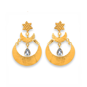 Pendiente de Plata de Ley 925 con piedras preciosas de Topacio Azul, joyería romántica chapada en plata, pendiente de moda para regalo de boda para mujer - Product Image 3