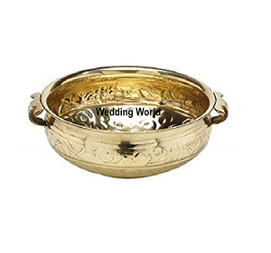 Styliste en laiton Urli couleur or robuste pas cher vente en gros en laiton Urli meilleure vente décoratif à la main en métal Urli - Product Image 3