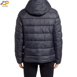 OEM Custom Printed Soft Padded Bubble Warm Winter <b>Men's</b> Coats Windbreaker Varsity <b>Jacket</b> with Male Outerwear - Product Image 2