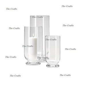 Ensemble de trois porte-bougie en acrylique de qualité supérieure, accessoires de décoration pour la maison et les mariages - Product Image 5