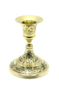 High Quality Brass Cast <b>Candle</b> Taper <b>Holder</b> For Home Decor With Beautiful Design And <b>Gold</b> Polish Finished . - Product Image 6