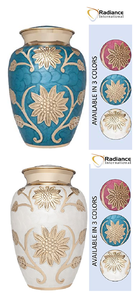 โกศใส่เถ้ากระดูกทองเหลืองแข็งสำหรับผู้ใหญ่โกศโลหะคลาสสิกสำหรับงานศพของตกแต่งงานศพ - Product Image 6