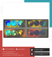 Étiquettes adhésives holographiques PET de sécurité en vrac, haute adhérence, anti-contrefaçon, pour autocollants personnalisés en aluminium