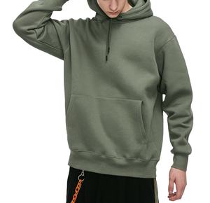 Vente en gros de sweats de survêtement à capuche avec logo personnalisé sweat-shirt à capuche vierge pour hommes avec impression unisexe en relief uni - Product Image 2