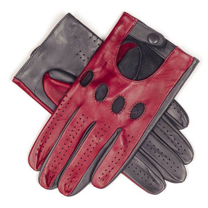 Guantes de Conducción de Cuero Negro Unisex, Estilo Moderno, Casual, Deportivo, para las Cuatro Estaciones - Product Image 1