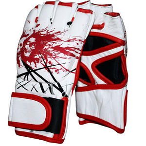 Guantes de Combate MMA para Grappling, Guantes de Boxeo de Cuero de Medio Dedo, Guantes de MMA para Golpear - Product Image 1