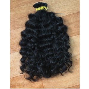 100% มนุษย์ผมนามสกุลผมบริสุทธิ์สีธรรมชาติหยิกหยักศก I เคล็ดลับราคาขายส่ง - Product Image 1