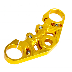 Giá Thấp Tùy Chỉnh Phụ Kiện Xe Máy Cnc Phay Hợp Kim Nhôm Phía Trước Trên Top Ba Cây Kẹp Cân Bằng Ngã Ba Phía Trước Sốc - Product Image 5