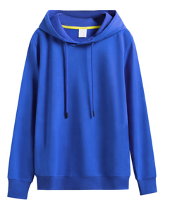 เสื้อฮู้ดกีฬาแบบสวมหัวสำหรับผู้ชายเสื้อมีฮู้ดสีพื้นแบบลำลองสำหรับกีฬาฤดูหนาวงานปักลายโลโก้ - Product Image 1