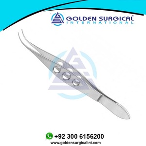 Pinzas de atado fino, mandíbulas curvadas suaves para suturas 7-0 a 9-0, pinzas de sutura oftalmológica, instrumentos médicos quirúrgicos - Product Image 2