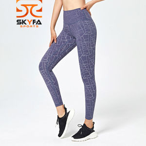 Leggings de sport géométriques doux pour femmes, nouveaux Leggings chauds sans couture pour Yoga et Fitness - Product Image 6