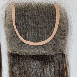 Encaje fino 100% pelo de visón cierre recto coletas frontales encaje Topper 5x5 extensiones y pelucas de cabello rubio ruso - Product Image 2