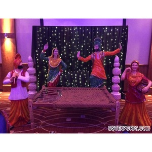 ปัญจาบเฮอริเทจตกแต่ง FRP รูปปั้นขายปัญจาบแต่งงาน Bhangra FRP รูปปั้นตกแต่งปัญจาบวัฒนธรรมไฟเบอร์รูปปั้น - Product Image 1