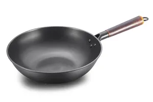 20223高級調理鍋とフライパンセット炭素鋼非錆キッチン用品コーティングなしプレシーズン調理器具セット