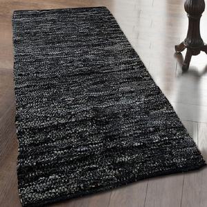 Petits tapis de cuisine personnalisés, nouveaux accessoire de porte en cuir tissé, chiffon multicolore en cuir chindi, pour sol, pour la maison, tendance - Product Image 5