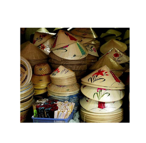 หมวกจากไม้ไผ่แท้,หมวกฟางทรงกรวยสำหรับเกษตรกรหมวกบังแดดราคาส่ง - Product Image 5