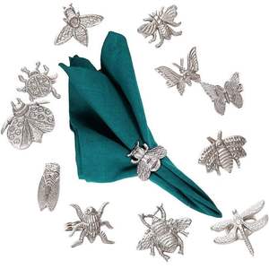 Anillo para Servilletas de Aluminio, Diseño Creativo Hecho a Mano, Clásico, Elegante, Decorativo y Ecológico para Fiestas, en Existencia - Product Image 4