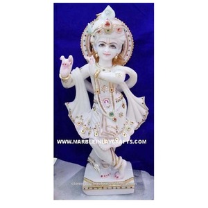 Makrana หินอ่อนกฤษณะ Ji รูปปั้น - Product Image 1