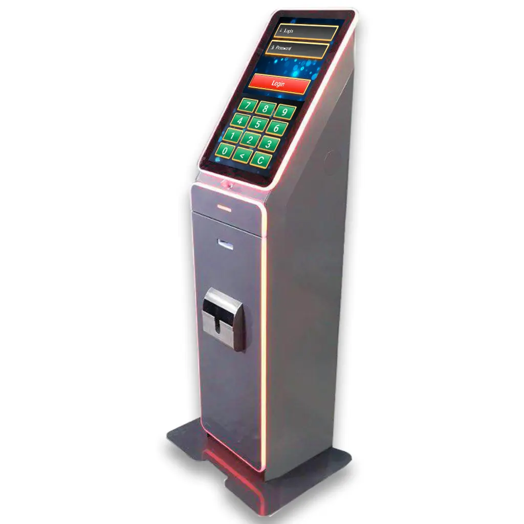 Terminal Q3 for gaming shops. Electronic cashier, hardware and soft. Payment kiosk