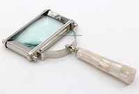Handmade Nickel Finish 20x Brass Magnifying Glass Nautical Design, Vintage Style Handheld Magnifier for Reading Map Navigation