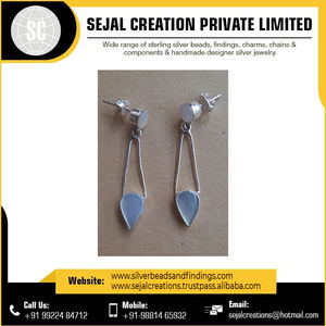 Trending Design 925 Boucles d'oreilles en argent sterling Boucles d'oreilles en pierres précieuses pour femmes DU VENDEUR INDIEN et FOURNISSEUR Vente en gros - Product Image 5